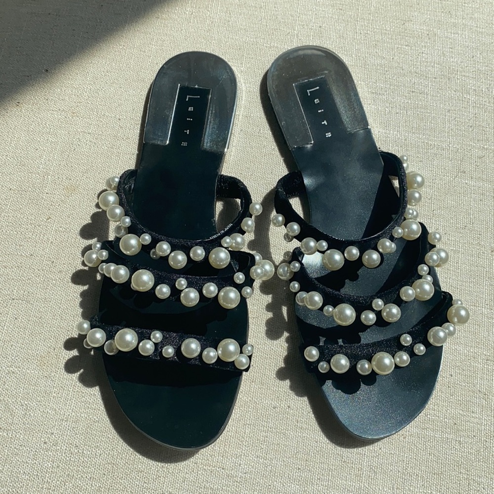 Leith pearl sandals size 7.5